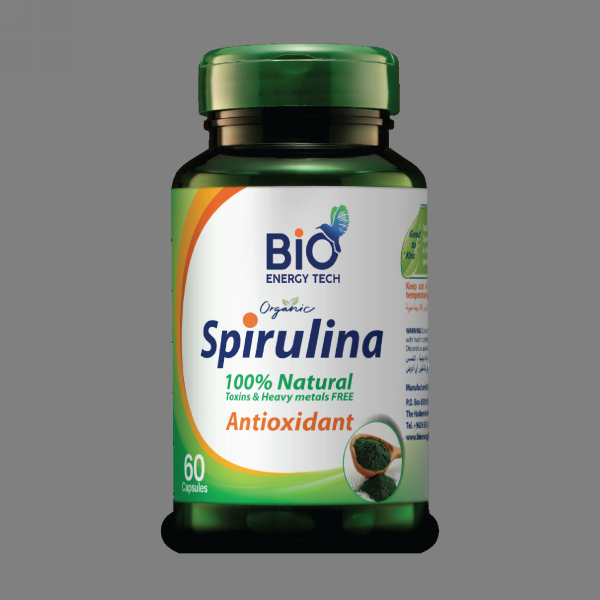 Bio Energy Tech Organic Spirulina 60 Capsules